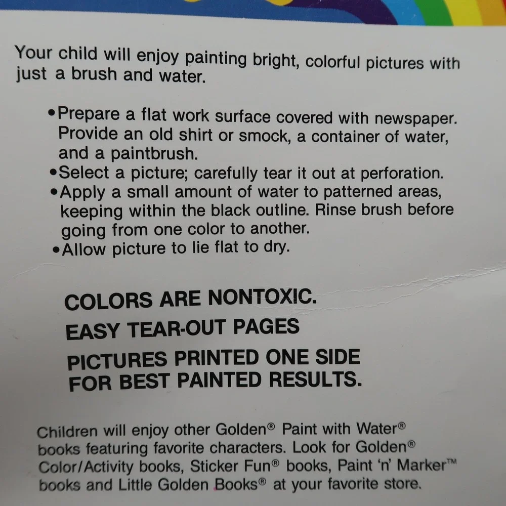 Vintage Paint With Water, Disney Elena Coloring, My Little Pony Sticker Book Lot